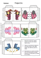 Vista previa - Manualidades / Dibujos para colorear - Pulgarcita - Marionetas de Dedos - Cuento de Hadas - página 3
