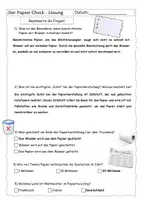 Vorschau - Arbeitsblätter - Quiz zum Papier-Check (mit Lösung) - Seite 2