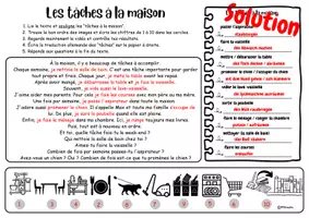 Vorschau - Arbeitsblätter - Wortschatz-Erarbeitung - Les tâches à la maison (passend zu Découvertes 3) - Seite 2