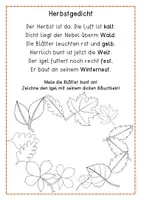 Vorschau - Anderer Materialtyp - Herbst – Herbstgedicht für weiterführende Tätigkeiten - Seite 1