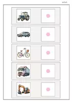 Vorschau - Arbeitsblätter - Klettmappe/Arbeitsmappe "Fahrzeuge zuordnen" (Verkehr) TEACCH - Seite 1
