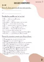 Aperçu - Feuilles d'exercices - Une matière par semaine - semaine 3 - quelques homophones - Page 3