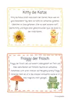 Vorschau - Arbeitsblätter - Abschreibkartei Tierische Fortsetzungsgeschichten - Seite 1
