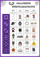 Vorschau - Arbeitsblätter - Würfelgeschichten Klasse 5/6: Halloween - Seite 1