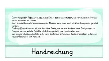 Vorschau - Fördermaterial/Inklusion - Gefühle (Emotionen) Bild-Wort-Karten + Erkennungsmerkmale - Seite 1