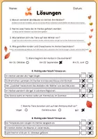Vorschau - Arbeitsblätter - Deutsch: 🍁📖 Lesetext ,,der Herbst" mit Fragen + Lösungen 🎃 (Leseverstehen, Leseverständnis, Textverständnis) - Seite 3