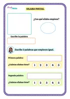 Vista previa - Hojas de trabajo - Fichas educativas de conciencia fonologica - página 3