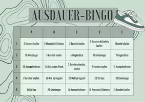 Vorschau - Stationenlernen - Ausdauer - Bingo - Seite 1