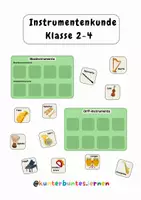 Vorschau - Spiele - Instrumentenkunde Zuordnungsspiel Klasse 2-4 - Deckblatt