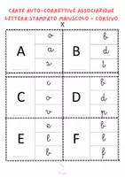anteprima - Flashcard - Cerca la lettera da stampato-corsivo - Pagina di copertina