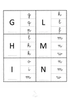 anteprima - Flashcard - Cerca la lettera da stampato-corsivo - Pagina 1
