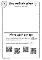 Vorschau - Unterrichtsreihen - Forscherheft Igel Klasse 1 - Selbstlernheft und PDF - Seite 2