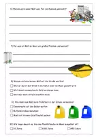 Vorschau - Arbeitsblätter - Quiz zum Müll-Check - mit Lösung - Seite 1