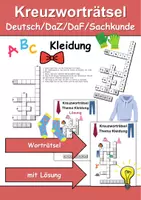 Vorschau - Arbeitsblätter - XXL Materialpaket Kreuzworträtsel - Wortschatz (Ständig wachsend!) - Seite 1