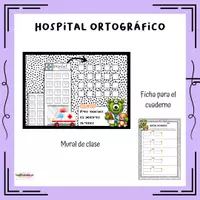 Vista previa - Unidades / Secuencias / Situaciones de Aprendizaje - Hospital ortográfico - TEMÁTICA MONSTRUOS - Portada