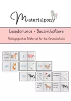 Vorschau - Spiele - Anlaut-, Wort- und Satz-Domino "Bauernhoftiere" - Seite 1