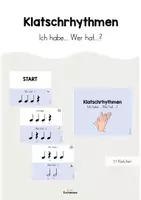 Vorschau - Spiele - Klatschrhythmen - "Ich habe... Wer hat...?" - Deckblatt