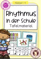 Vorschau - Stationenlernen - Rhythmusbausteine Schulmaterial - Deckblatt