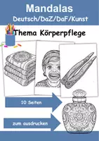 Vorschau - Arbeitsblätter - Mandalas Thema Körperpflege/Hygiene - Grundschule - Bastelvorlagen - Deckblatt