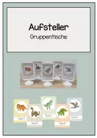 Vorschau - Bildkarten - Tischaufsteller Dino - Deckblatt