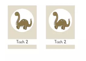 Vorschau - Bildkarten - Tischaufsteller Dino - Seite 2