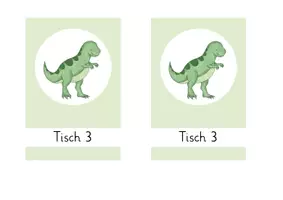 Vorschau - Bildkarten - Tischaufsteller Dino - Seite 3