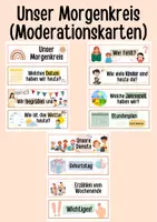 Vorschau - Präsentationen/Tafelbilder - Morgenkreis (Moderationskarten - Deckblatt
