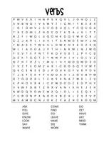 Vorschau - Arbeitsblätter - Word Search - Verbs ESL/EFL/Englisch - Seite 1