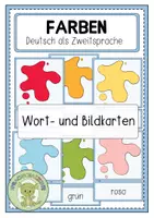 Vorschau - Bildkarten - FARBEN Wort- und Bildkarten - Deckblatt