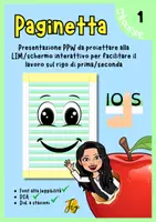 anteprima - Materiale di supporto/inclusione - Paginetta - come si scrive sul rigo di prima? - Pagina di copertina