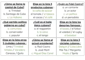 Aperçu - Jeux - JEU - ¿Qué sabes de CUBA? - Page 1