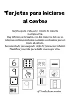 Vista previa - Tarjetas / Manipulativos - Tarjetas para trabajar las matemáticas manipulativas - Portada
