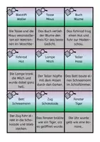 Vorschau - Spiele - Lesespiel - Codewörter Unsinnssätze 1 - Seite 1