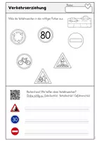 Vorschau - Arbeitsblätter - Verkehrserziehung - Gebots- Verbots- und Gefahren- und Vorrangzeichen - Seite 2