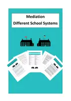 Vorschau - Arbeitsblätter - Mediation - Different School Systems - Deckblatt