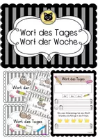 Vorschau - Arbeitsblätter - Wort des Tages & Wort der Woche - Deckblatt