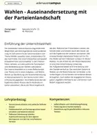 Vorschau - Unterrichtsreihen - Unterrichtseinheit Wahlen - Deckblatt