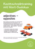 Vorschau - Spiele - Wortsudoku Englisch: adjectives - opposites - Deckblatt