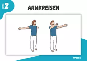 Vorschau - Stationenlernen - Capoeira ⎮ 10 Übungen für die Erwärmung (20 Stationskarten für deinen Sportunterricht) - Seite 3