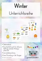 Vorschau - Unterrichtsreihen - Materialpaket Winter Klasse 1 - Deckblatt