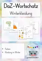 Vorschau - Unterrichtsreihen - DaZ/ DaF (Ukraine) Wortschatz: Winterkleidung - Deckblatt