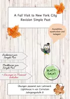 Vorschau - Arbeitsblätter - Revision Simple Past - A Fall Visit to New York City - Deckblatt