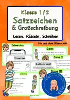 Vorschau - Arbeitsblätter - Arbeitsblätter & Präsentation - Satzzeichen - Deutsch, DaZ, DaF - Deckblatt