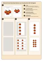 Vorschau - Stationenlernen - Klettmappe Halloween | Kürbisse zuordnen | Level 1 + 2 - Seite 3