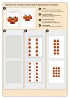 Vorschau - Stationenlernen - Klettmappe Halloween | Kürbisse zuordnen | Level 3 + 4 - Seite 3