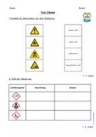 Vorschau - Test - 🧪 Chemieunterricht starten – Differenzierter Einstiegstest zu Gefahrenzeichen & Laborgeräten - Seite 2