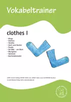 Vorschau - Spiele - Wortschatz- und Vokabeltrainer Englisch: Clothes/ Kleidung - Deckblatt