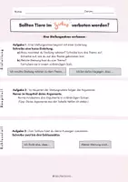 Vorschau - Arbeitsblätter - Argumentation über Tiere im Zirkus (+ differenzierter Text) - Seite 3