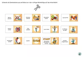 Vorschau - Spiele - Domino "Was machen die Kinder im Herbst?" plus Version für den Anybook Reader - DaZ / DaF / Deutsch - Seite 3