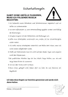Vorschau - Arbeitsblätter - Deckblatt und Sicherheitsregel Textilgestaltung - Seite 1